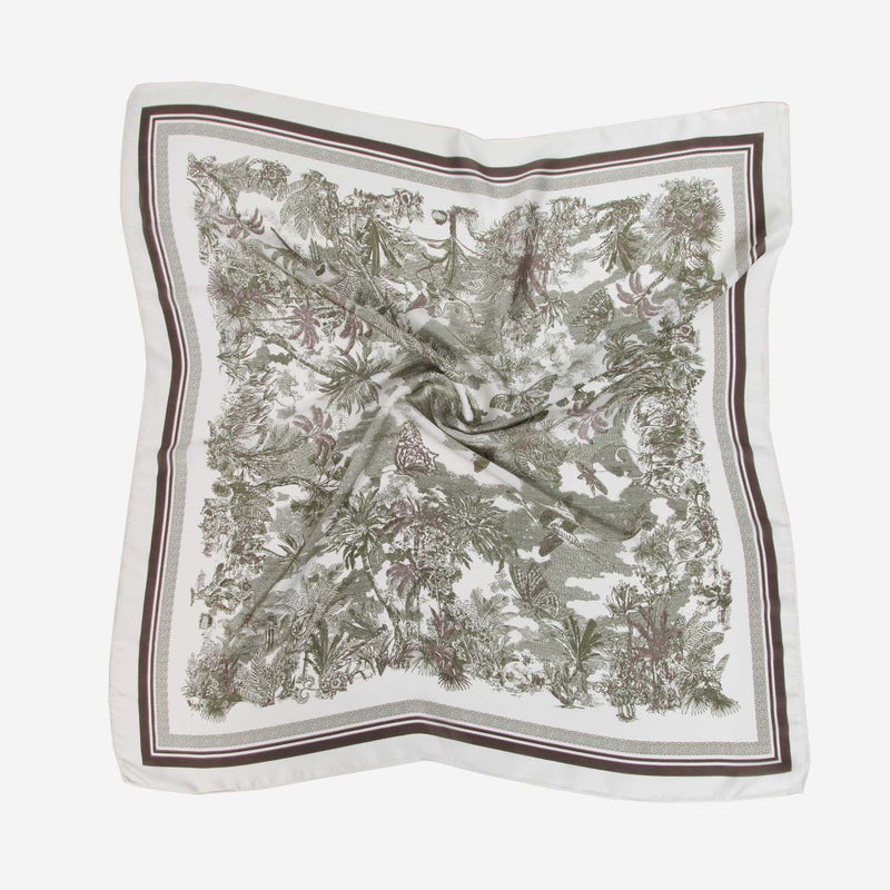 SATIN NECKTIE MUTED JUNGLE GREEN 1003108